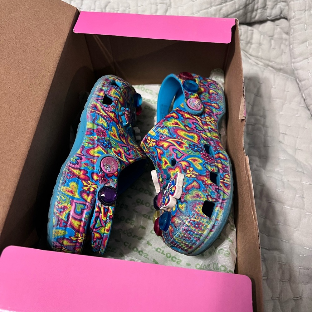 Lisa Frank Vibrant Pattern Kids Slippers